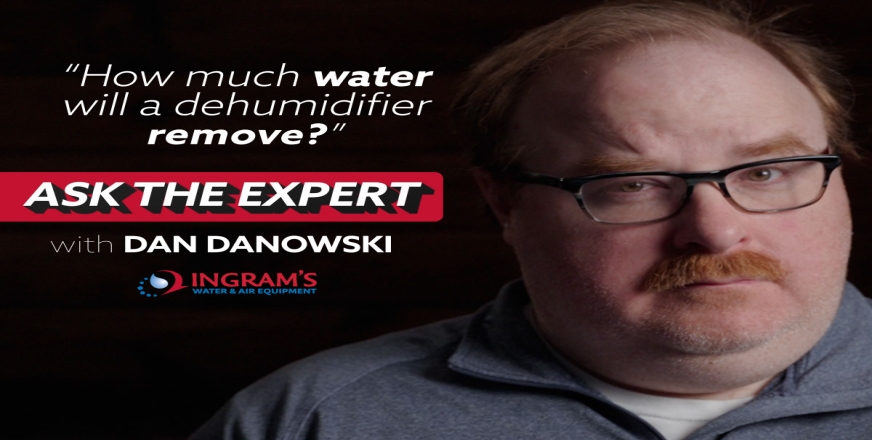 How much water will a dehumidifier remove?