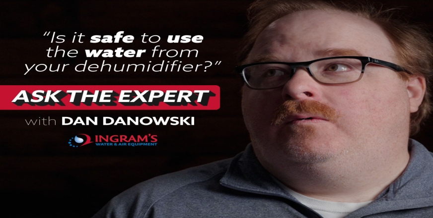 Is it safe to use the water from your dehumidifier?
