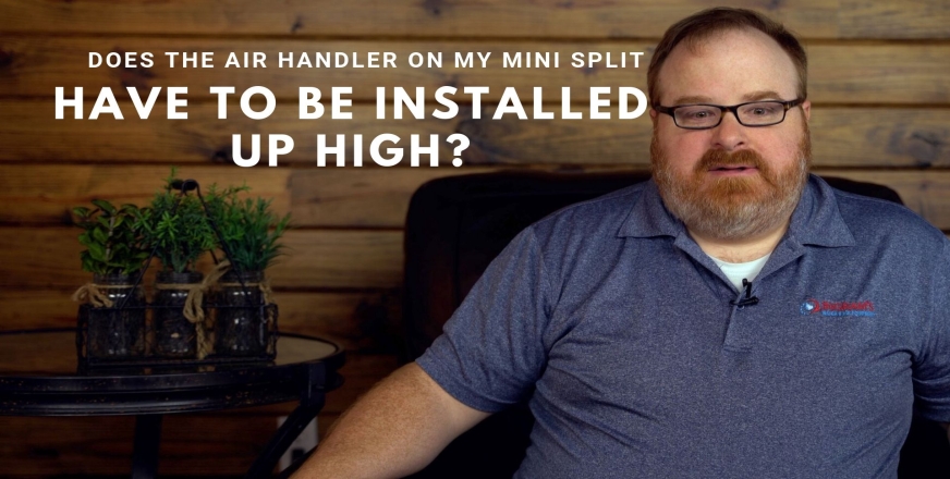 Install Mini Split Air Handler High on the Wall