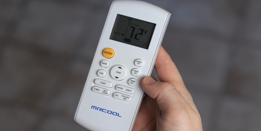 mrcool diy ductless mini split remote