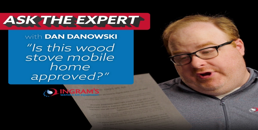 Is the wood stove I bought mobile home approved? Does wood go in the side and is there a blower option? - Ask The Expert Episode 330