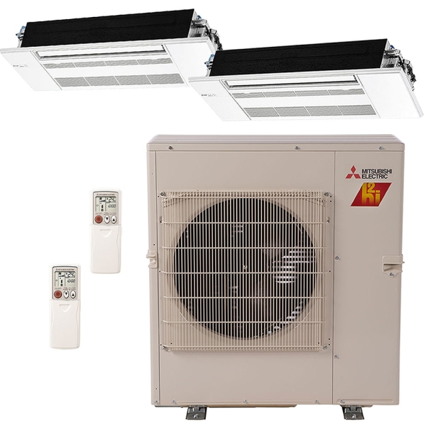 21k-btu-19-seer-mitsubishi-h2i-series-ductless-heat-pump-split-system-ceiling-cassette-9k+12k-ha18527-01.3548
