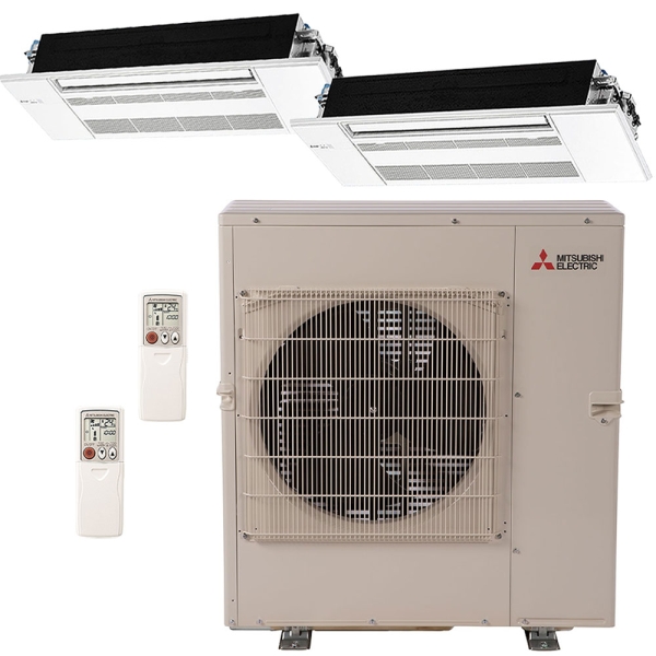21k-btu-20-seer-mitsubishi-m-series-ductless-heat-pump-split-system-ceiling-cassette-9k+12k-ha18526-01.3548