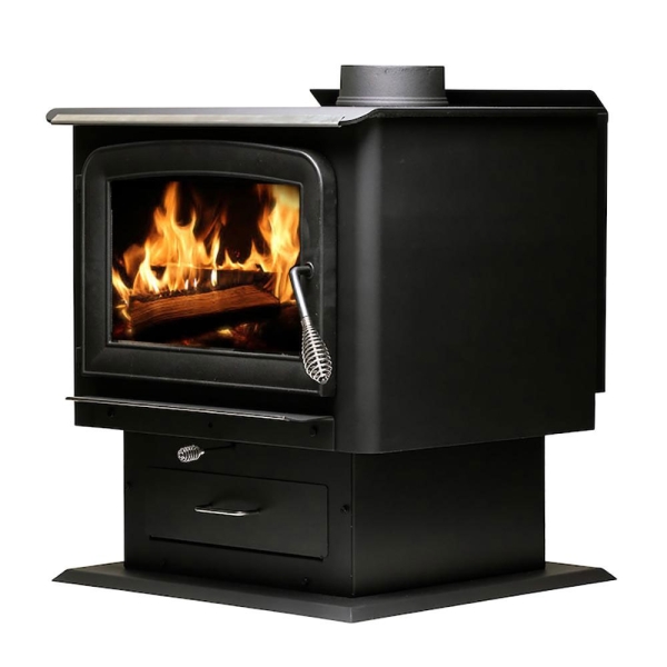 2500 Sq Ft Ashley Hearth AW2520E-P Plate Steel Wood Stove