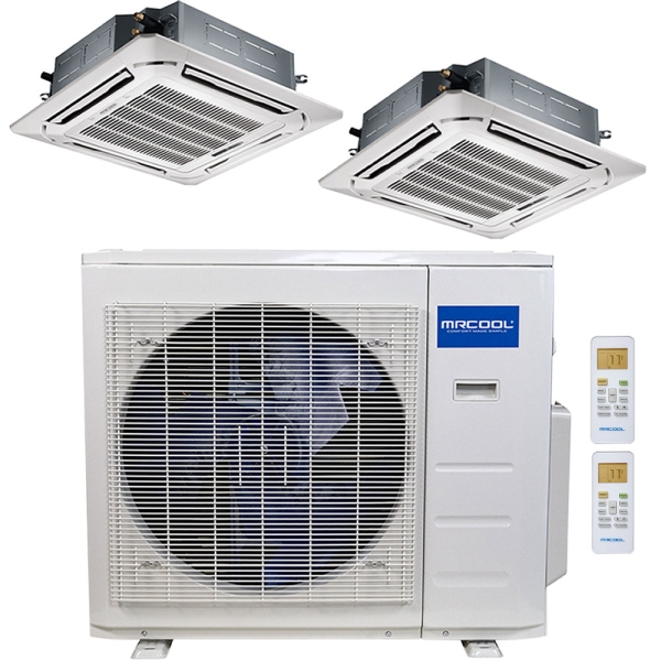 27k-btu-23-seer-mrcool-olympus-ductless-heat-pump-split-system-2-zone-ceiling-cassette-12k+18k-ha11740-01.3548