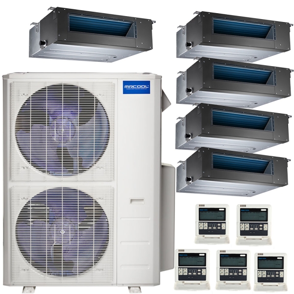 48k-btu-22.4-seer-mrcool-olympus-ductless-heat-pump-split-system-5-zone-concealed-duct-9k+9k+9k+9k+12k-ha11815-01.3548