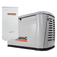 22kW Generac Air Cooled Standby Generator with 200A Transfer Switch
