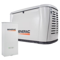 26kW Generac Air Cooled Standby Generator with 200A Transfer Switch