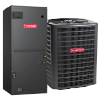 2.5 Ton 14.5 SEER2 Multi Speed Goodman Central Heat Pump Split System - Multiposition - R32