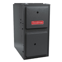 80k BTU 96% AFUE Variable Speed 2 Stage Goodman Gas Furnace - Downflow/Horizontal - 21" Cabinet