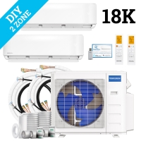 MrCool DIY Multi Zone Mini Split 18k BTU 2 Zone Ductless AC & Heat Pump - 5th Generation - R454B