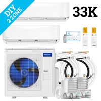 MrCool DIY Multi Zone Mini Split 33k BTU 2 Zone Ductless AC & Heat Pump - 5th Generation - R454B