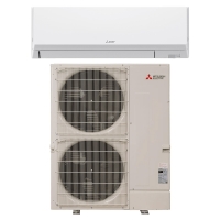 36k BTU 20.3 SEER2 Mitsubishi P-Series Ductless Heat Pump Split System - Wall Mounted - R454B