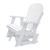 Buck USA Fan Back Single Glider - White