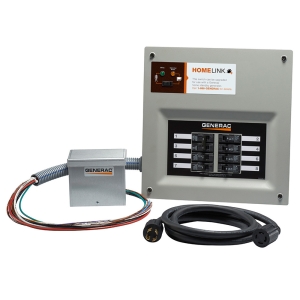 30 Amp Generac Pre Wired Manual Transfer Switch for Portable Generator - 120/240v - 8 Circuit with Resin PIB