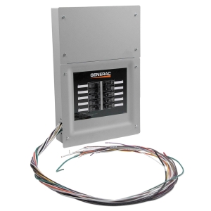 50 Amp Generac Automatic Transfer Switch and Load Center for 8 to 24kW Air Cooled Generator - 120/240v - 10 Circuit