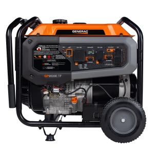 9.5kW Generac GP5000E Tri Fuel Portable Generator (CARB Compliant)