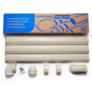 MrCool LineGuard 4.5" Line Set Cover Kit - 12 ft Tan