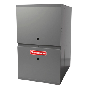 100k BTU 80% AFUE Multi Speed 2 Stage Goodman Gas Furnace - Upflow/Horizontal - 21" Cabinet