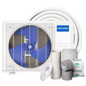 12k BTU 21.2 SEER2 MrCool Advantage Ductless Heat Pump Condenser with 16 ft Install Kit - 115v - R454B