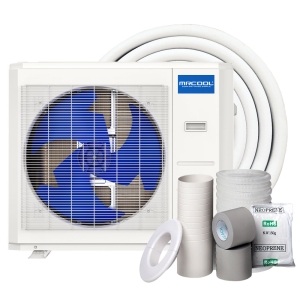 36k BTU 18 SEER2 MrCool Advantage Ductless Heat Pump Condenser with 16 ft Install Kit - 230v - R454B