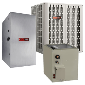 5 Ton 15 SEER2 100k BTU 95% AFUE 2 Stage Variable Speed Trane RunTru Central Air Conditioner & Gas Furnace Split System - Multiposition - R454B