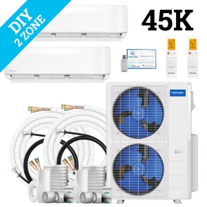 MrCool DIY Multi Zone Mini Split 45k BTU 2 Zone Ductless AC & Heat Pump - 5th Generation - R454B