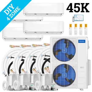 MrCool DIY Multi Zone Mini Split 45k BTU 4 Zone Ductless AC & Heat Pump - 5th Generation - R454B