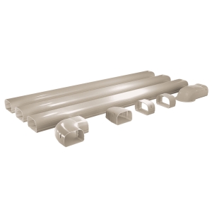 MrCool LineGuard 4.5" Line Set Cover Kit - 12 ft Tan
