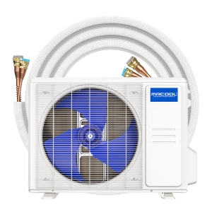 18k BTU 21.2 SEER2 MrCool DIY Hyper Heat Ductless Heat Pump Condenser - 5th Generation - with 25 ft Line Set - R454B