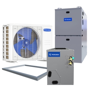 2 Ton 18.1 SEER2 80k BTU 96% AFUE Variable Speed MrCool Central Heat Pump & Gas Furnace Split System - Multiposition - R454B