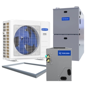 4 Ton 16 SEER2 120k BTU 96% AFUE Variable Speed MrCool Central Heat Pump & Gas Furnace Split System - Multiposition - R454B