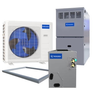 2.5 Ton 15.6 SEER2 80k BTU 96% AFUE Variable Speed MrCool Central Heat Pump & Gas Furnace Split System - Multiposition - R454B