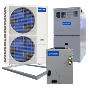 5 Ton 15.6 SEER2 120k BTU 96% AFUE Variable Speed MrCool Central Heat Pump & Gas Furnace Split System - Multiposition - R454B