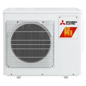 20k BTU 19.3 SEER2 Mitsubishi Hyper Heat Ductless Heat Pump Condenser - 2 Zone - R454B