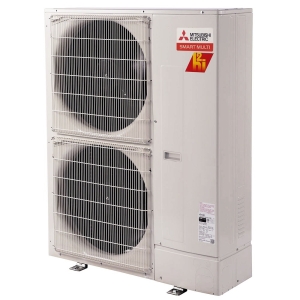 36k BTU 23 SEER2 Mitsubishi SM Hyper Heat Ductless Heat Pump Condenser - 4 Zone - R454B