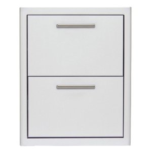 Blaze 16" Outdoor Kitchen Double Drawer - Stainless Steel
