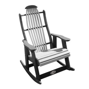 Buck USA Blue Ridge Rocker - Light Gray and Dark Gray