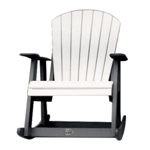 Buck USA Fan Back Rocker - Light Gray and Dark Gray