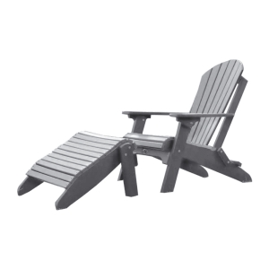 Buck USA Fan Back Folding Chair - Light Gray