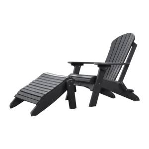 Buck USA Fan Back Folding Chair - Dark Gray