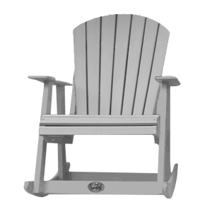 Buck USA Fan Back Rocker - Light Gray