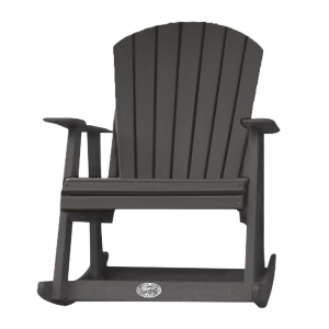 Buck USA Fan Back Rocker - Dark Gray