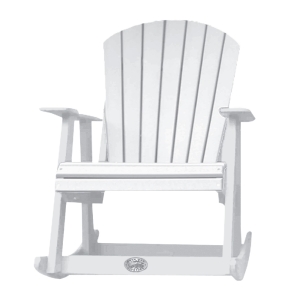 Buck USA Fan Back Rocker - White