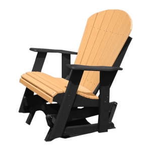 Buck USA Fan Back Single Glider - Cedar and Black