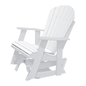 Buck USA Fan Back Single Glider - White