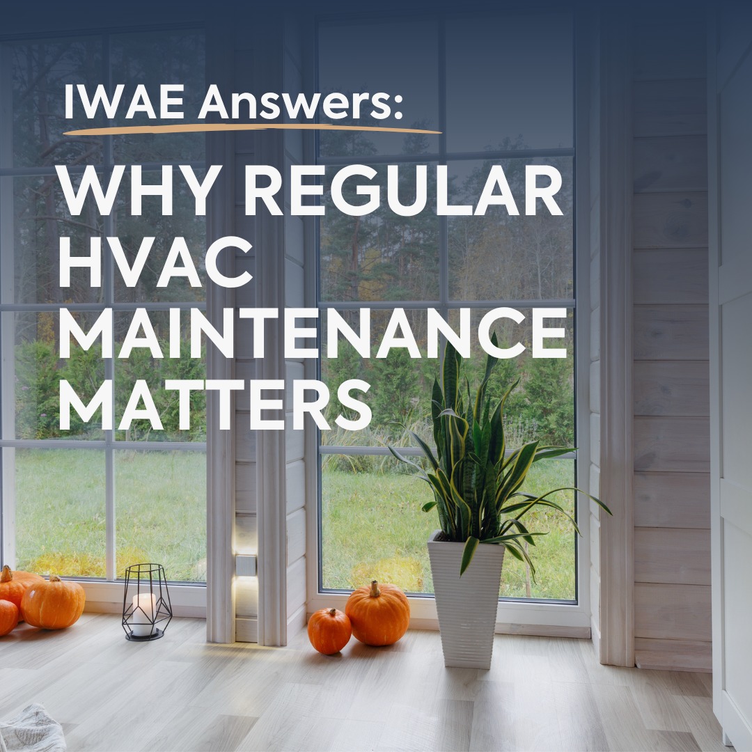 Sweater weather is better with a cozy home. 🍂 Check your air filter, clear leaves from around your outdoor unit, and schedule professional maintenance before heating season gets busy. A little upkeep can help catch small issues early.
Find more practical tips in our blog:
Why Regular HVAC Maintenance Matters https://bit.ly/47xK14h
#IWAE #FallHomeMaintenance #HomeComfort