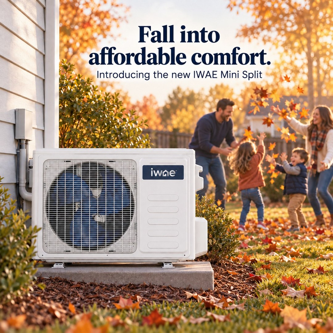 🍂 Fall into affordable comfort.

Leaf piles, backyard laughs, and a cozy place to come home to. Meet the new IWAE mini split—comfort for your home at a price that leaves room for more of life’s little moments.
Ready for a comfort upgrade? Learn more in the comments.