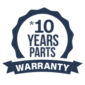 10 Year Parts Warranty