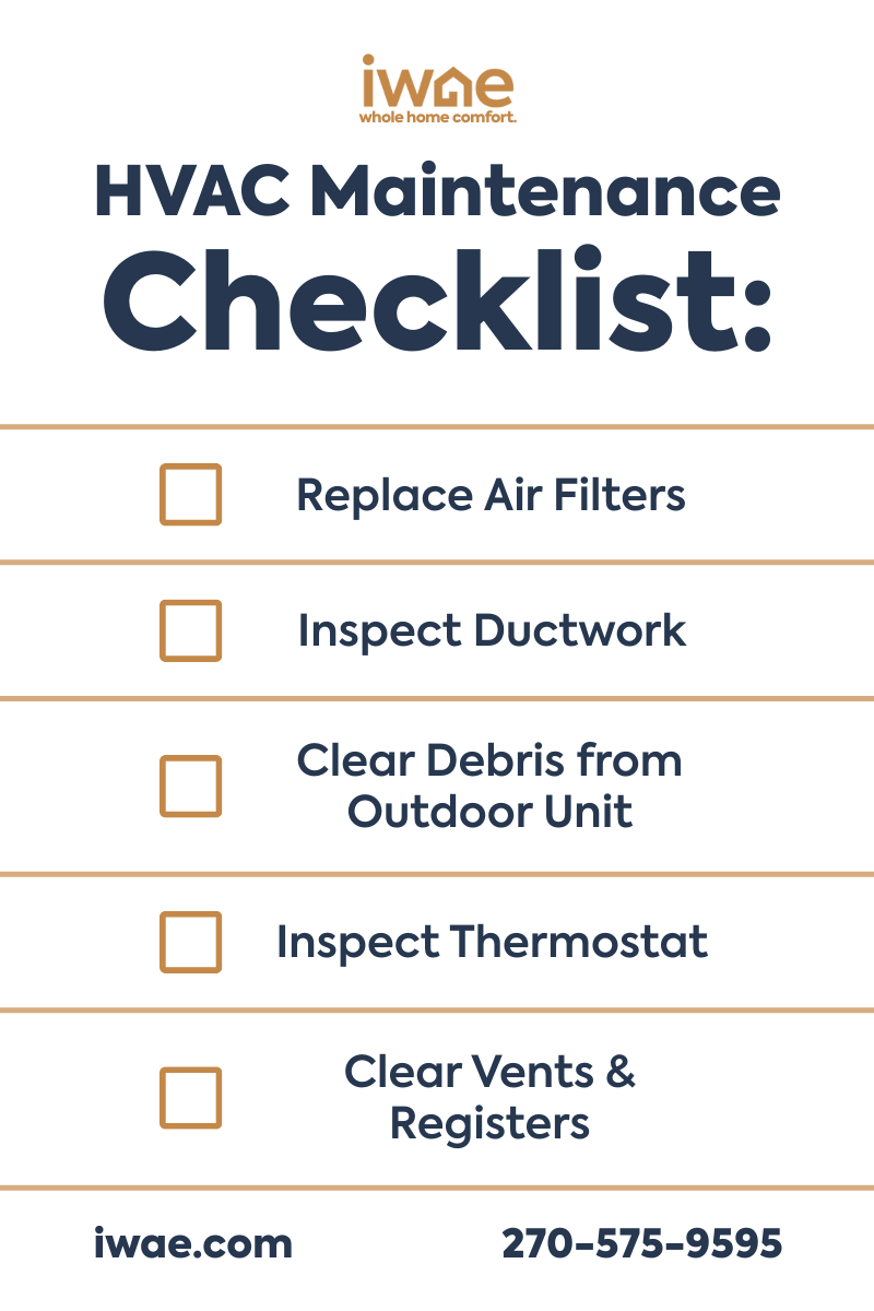 hvac maintenance checklist